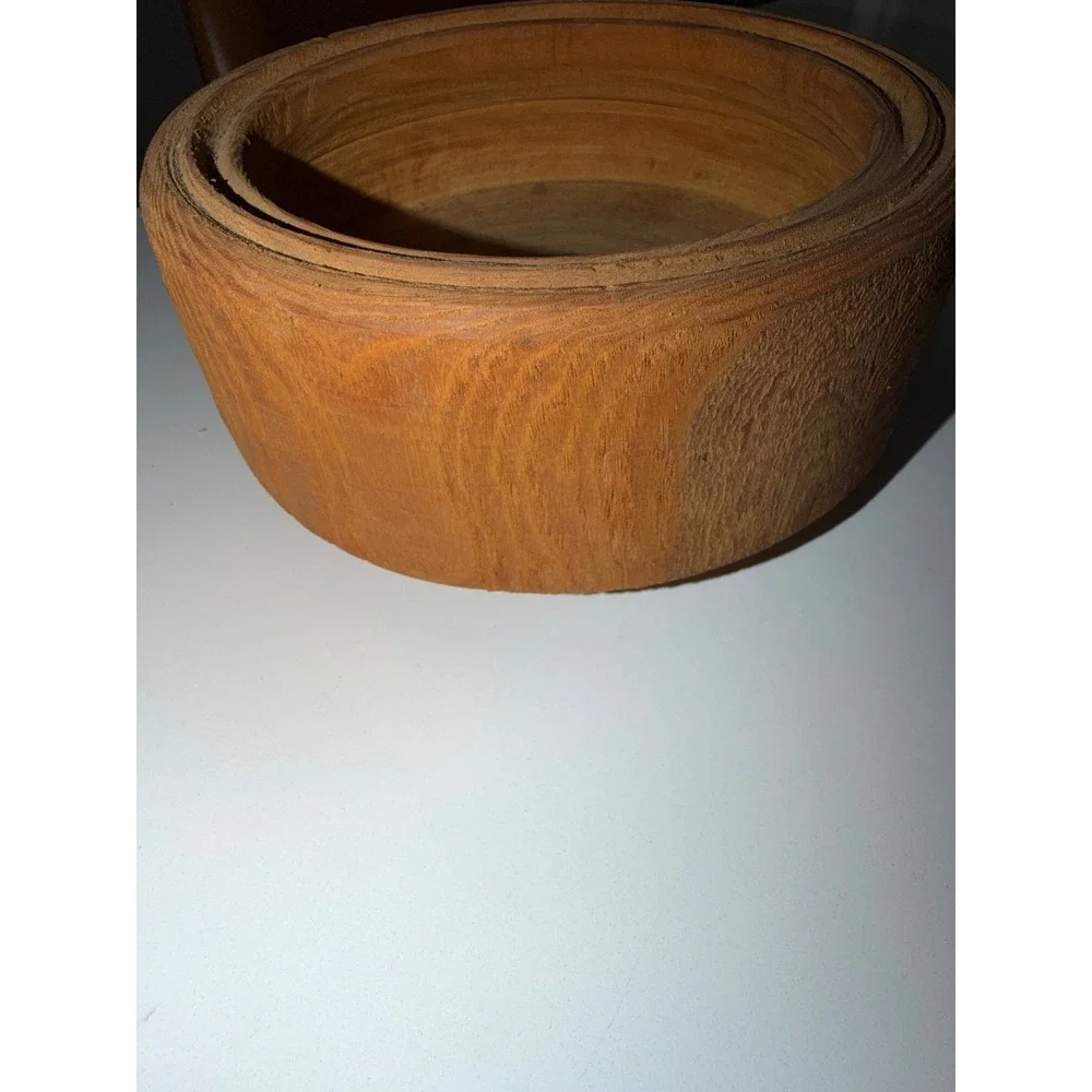 Handcrafted Live Edge Wooden Bowl Rustic Natural Bark Decorative Centerpiece